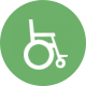 ìcone Empréstimo de cadeira de rodas